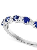 Sapphire & Stacking Ring in 