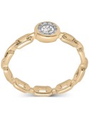 Chain Ring (1/10 ct. ) in Gold Vermeil