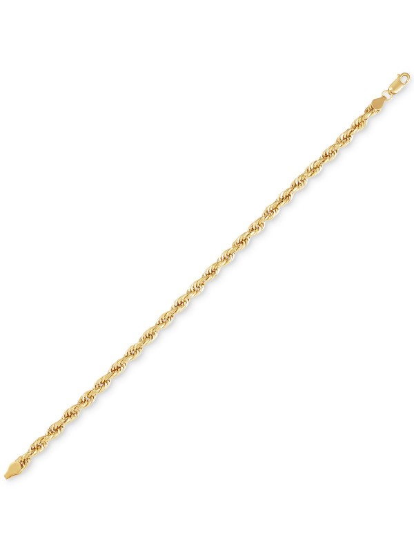 Men's Cashmere Rope Bracelet in 10k Gold