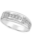 Men's Band (1/2 ct. ) in 10k Yellow Gold and 10k White Gold