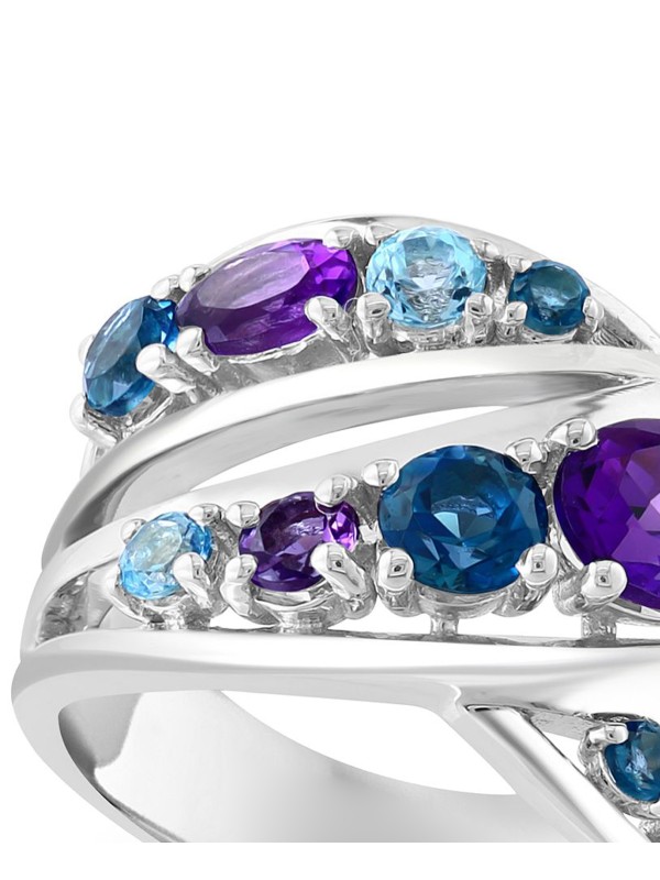 Multi-Gemstone Crossover Ring (2-7/8 ct. ) in