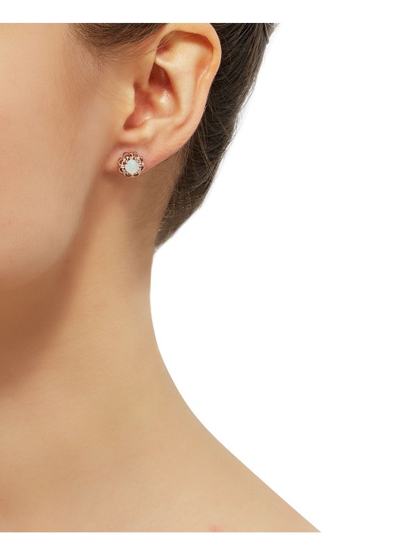 (5/8 ct. ) and Earrings in 14k Gold